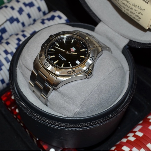 TAG Heuer Aquaracer Black Dial Silver Watch - Picture 3 of 7